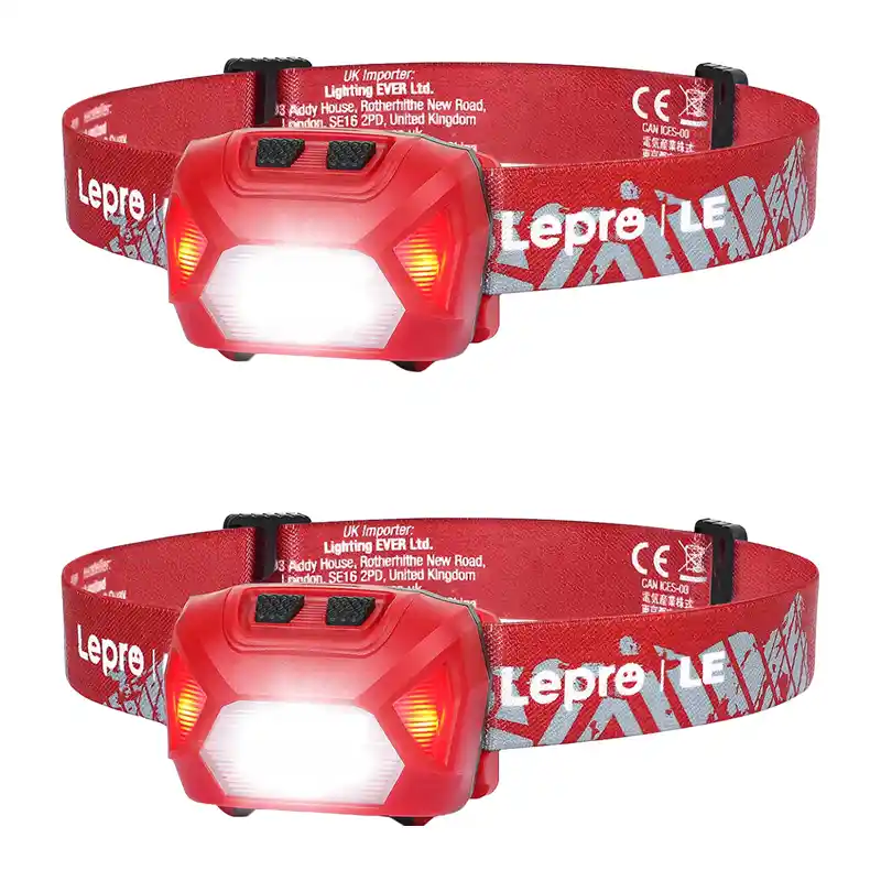 LEPRO 320014-R-2 USB-otsalamppu, 2 kpl pakkaus