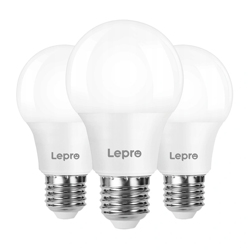LEPRO 100089-WW-EU-3 LED-lamppu, E27, A60, 8.5W (60W), 806 lm, 2700K (lämmin valkoinen valo), 180°, 3 kpl pakkaus