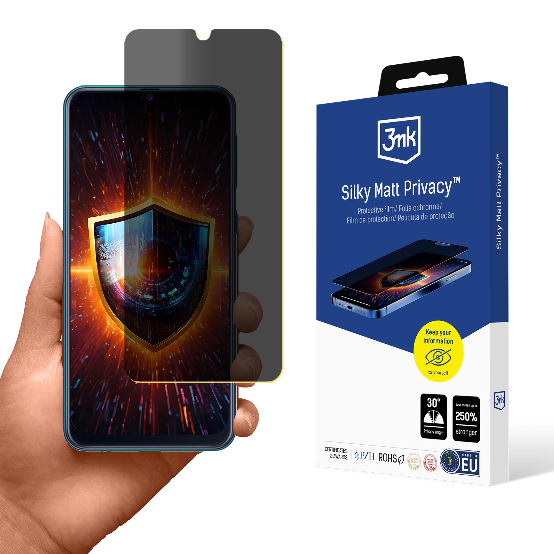Samsung Galaxy M21 – 3mk Silky Matt Privacy tietosuojakalvo