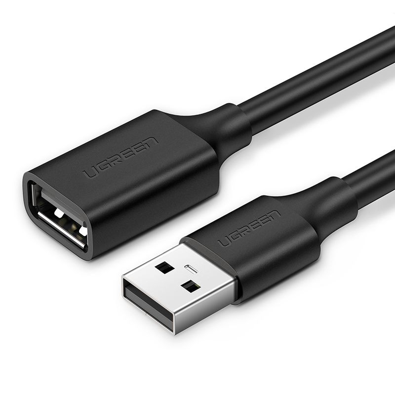 Musta Ugreen USB-A–USB-A-jatkokaapeli, 1,5 m (10315)