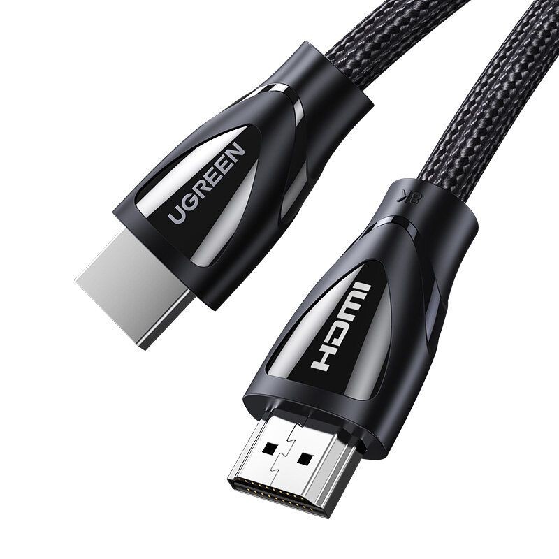 Musta Ugreen HD140 HDMI–HDMI 2.1 -kaapeli, 8K@60 Hz, 1 m (80401)