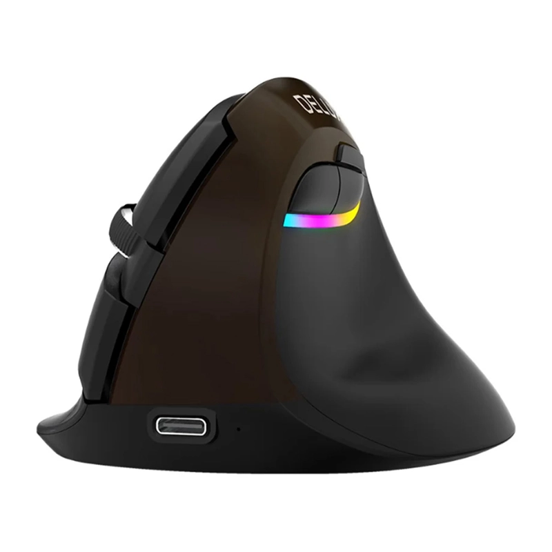 Delux M618Mini -ergonominen hiiri (kultainen, USB / Bluetooth / 2,4G)