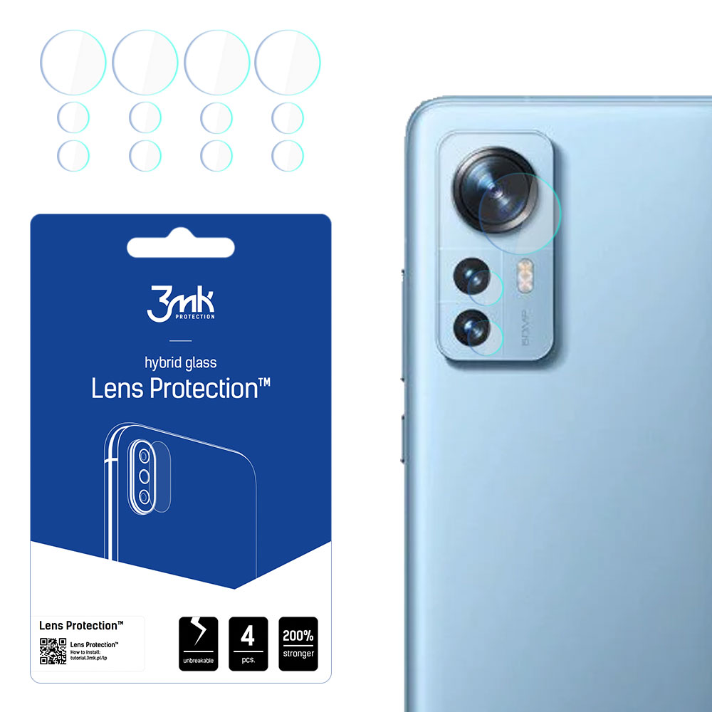 Xiaomi 12 Pro – 3mk Lens Protection kameran linssinsuoja