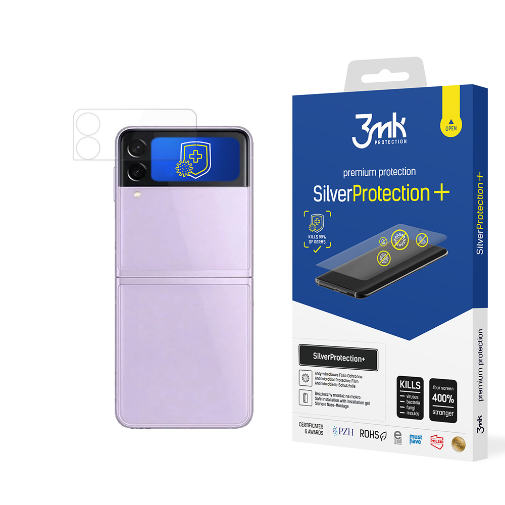 Samsung Galaxy Z Flip 3 5G (Front) – 3mk SilverProtection+ puhelimen näytönsuoja