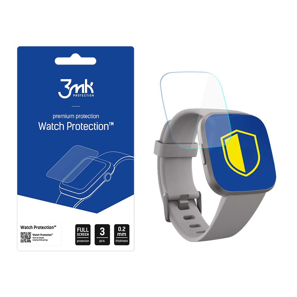 Fitbit Versa 2 – 3mk Watch Protection ARC älykellon näytönsuoja