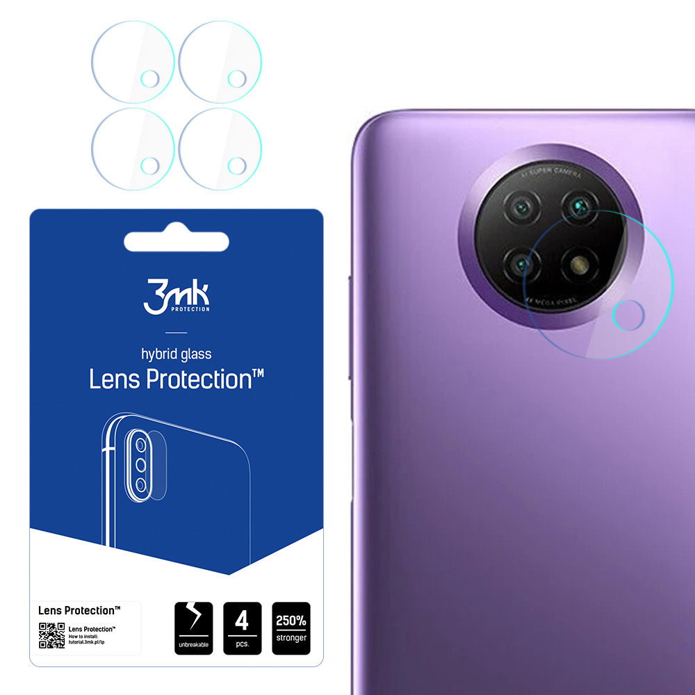 Xiaomi Redmi Note 9 5G – 3mk Lens Protection kameran linssinsuoja