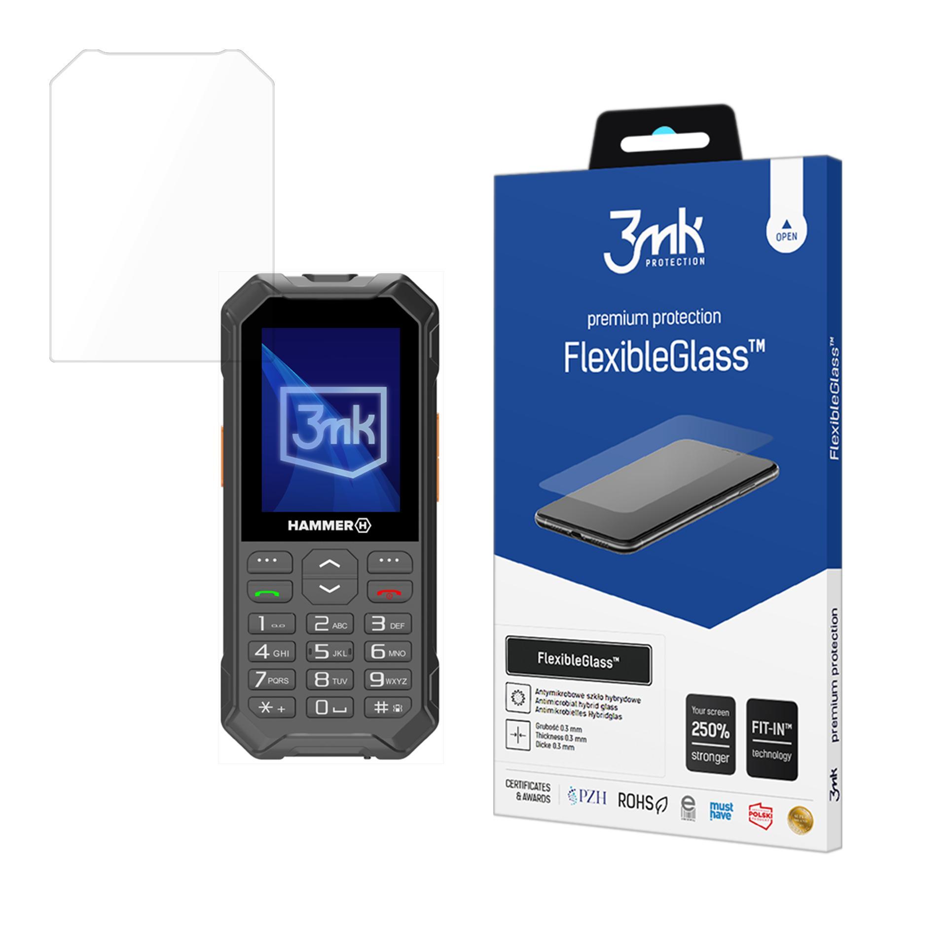 Hybridilasi 3mk FlexibleGlass MyPhone Hammer 6
