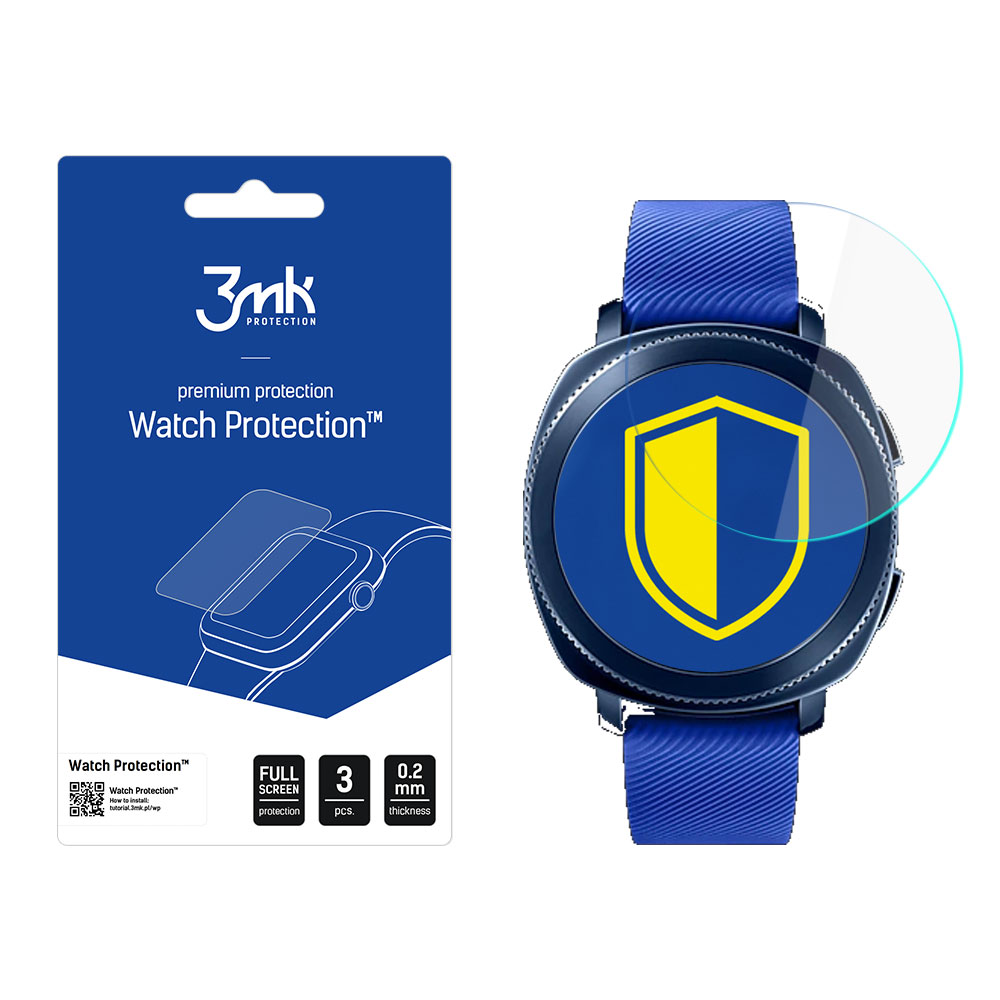 Samsung Gear Sport – 3mk Watch Protection FlexibleGlass älykellon näytönsuoja