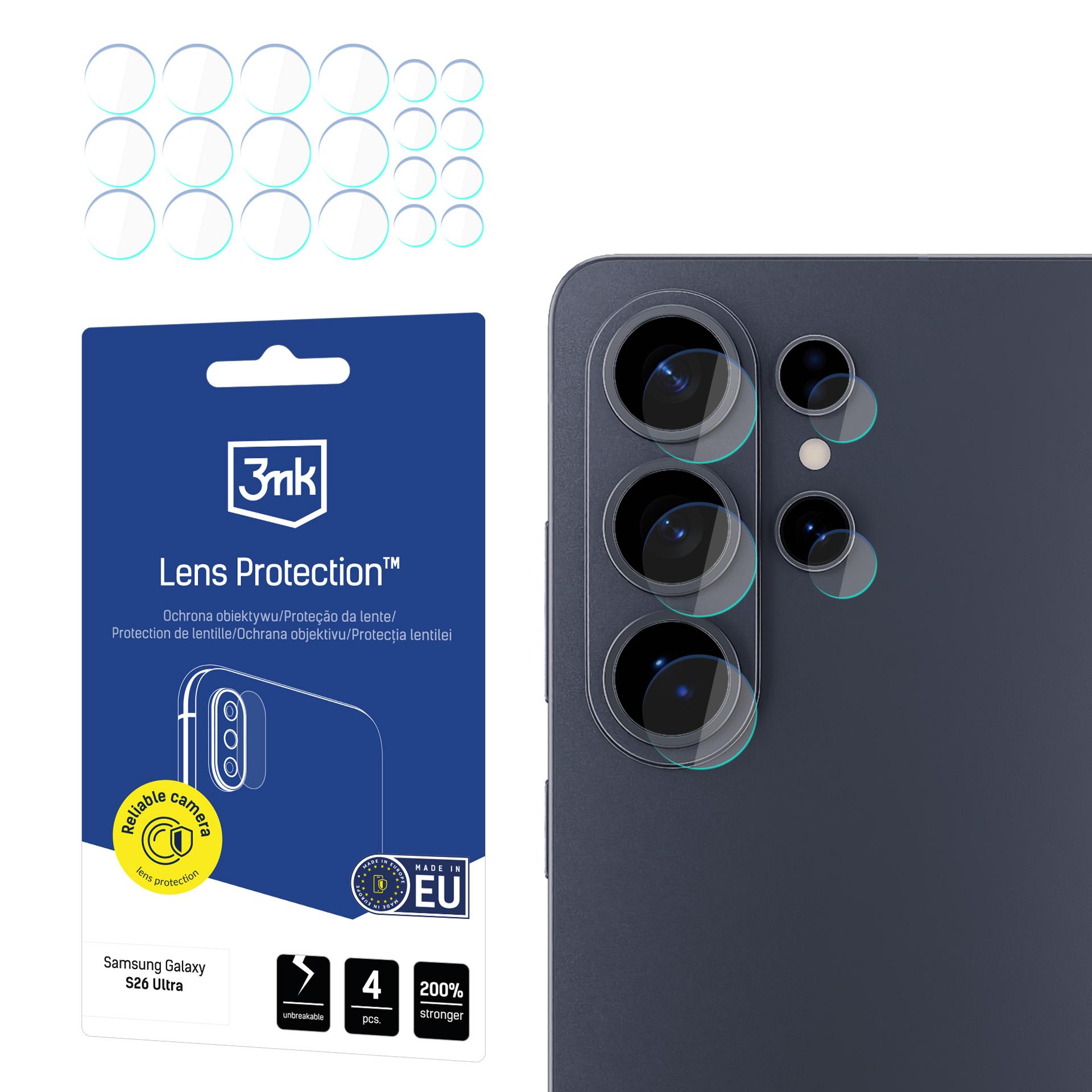 3mk Lens Protection Hybridilasi kameran linssille Samsung Galaxy S26 Ultra:lle