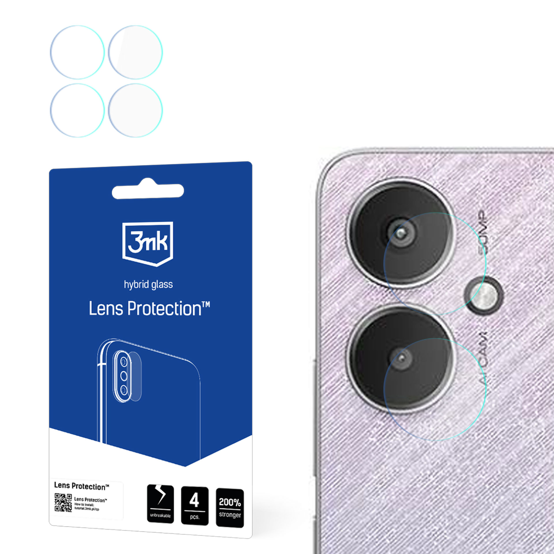 Redmi 13C 5G – 3mk Lens Protection kameran linssinsuoja