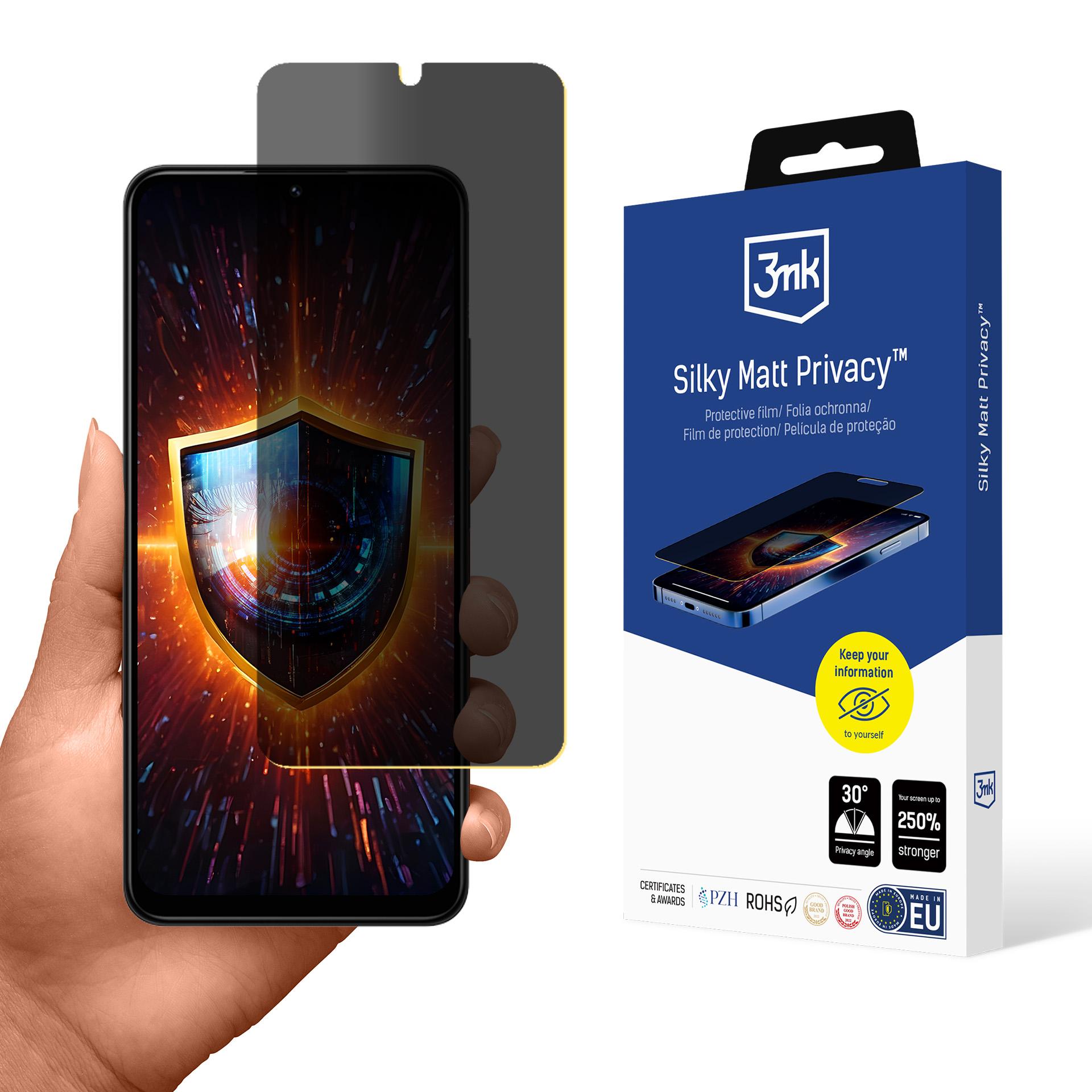 Redmi 14C / POCO C75 / Redmi A4 5G – 3mk Silky Matt Privacy tietosuojakalvo