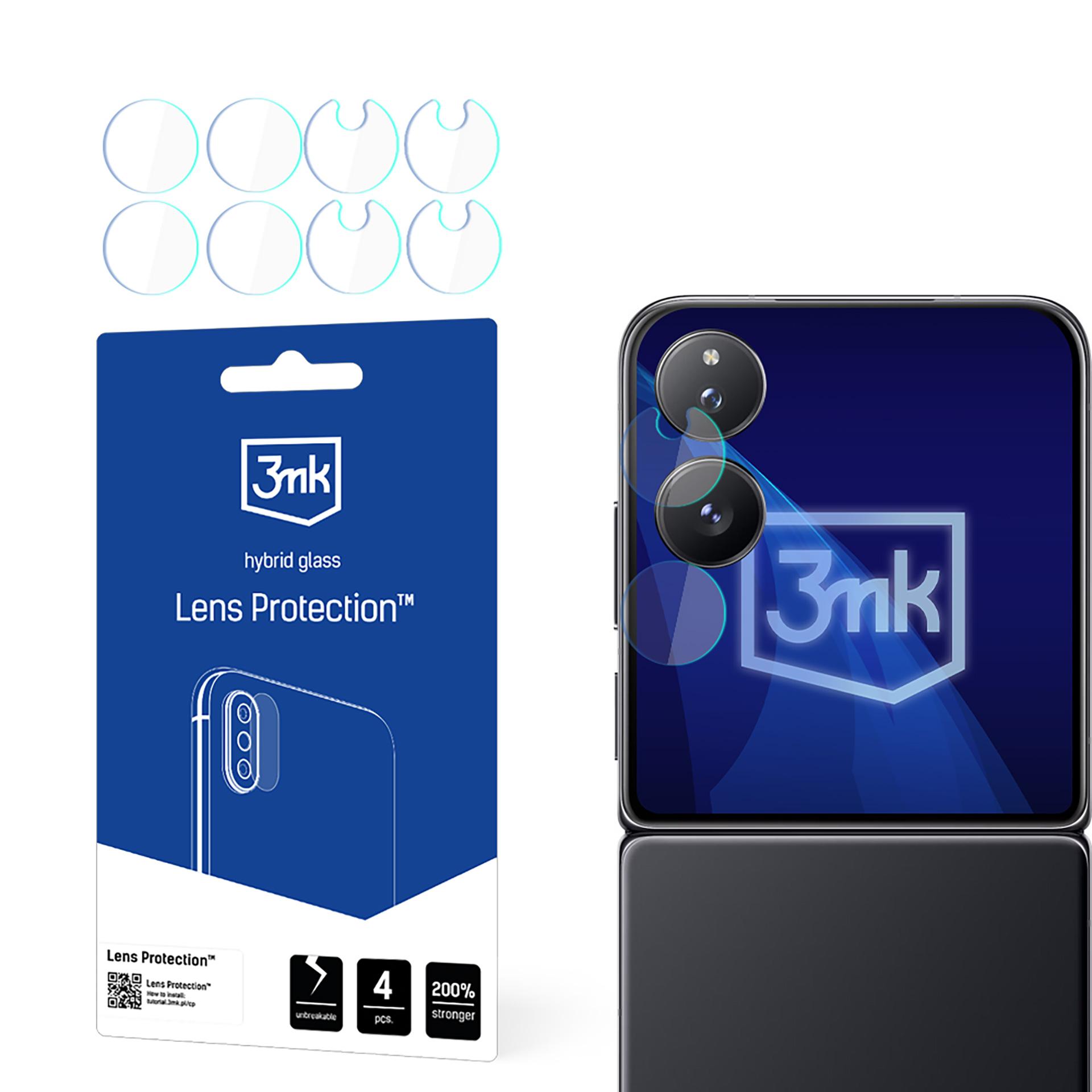 Hybridilasi 3mk Lens Protection kameran linssille Xiaomi Mix Flip (etupuoli)