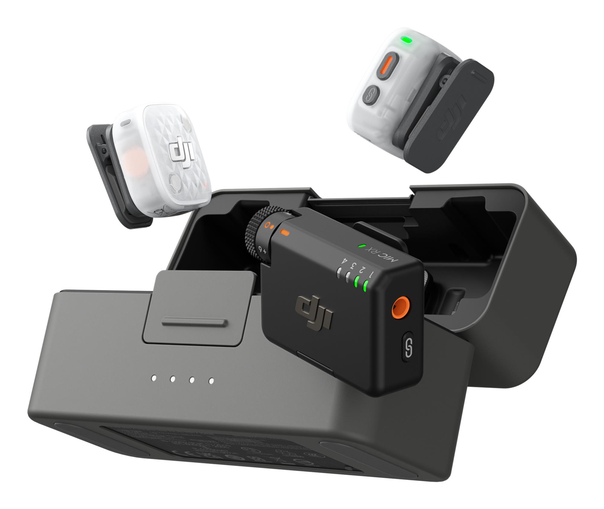 DJI Mic Mini 2S -kameramikrofonisarja, 2TX + 1RX, latauksella, CP.RN.00000538