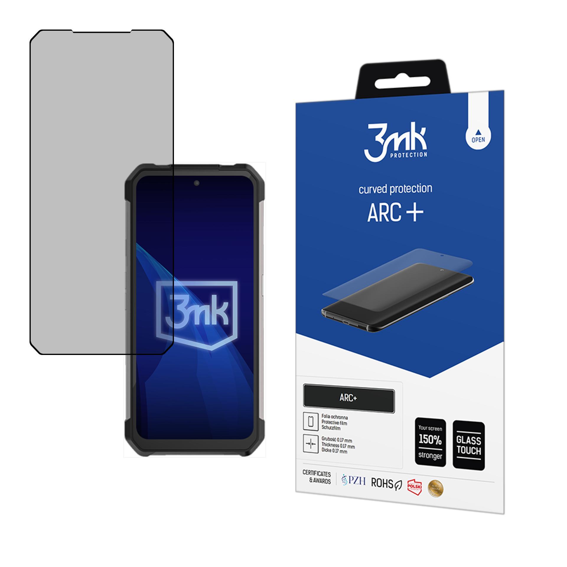 Unihertz Shark 5G – 3mk ARC+ puhelimen näytönsuoja