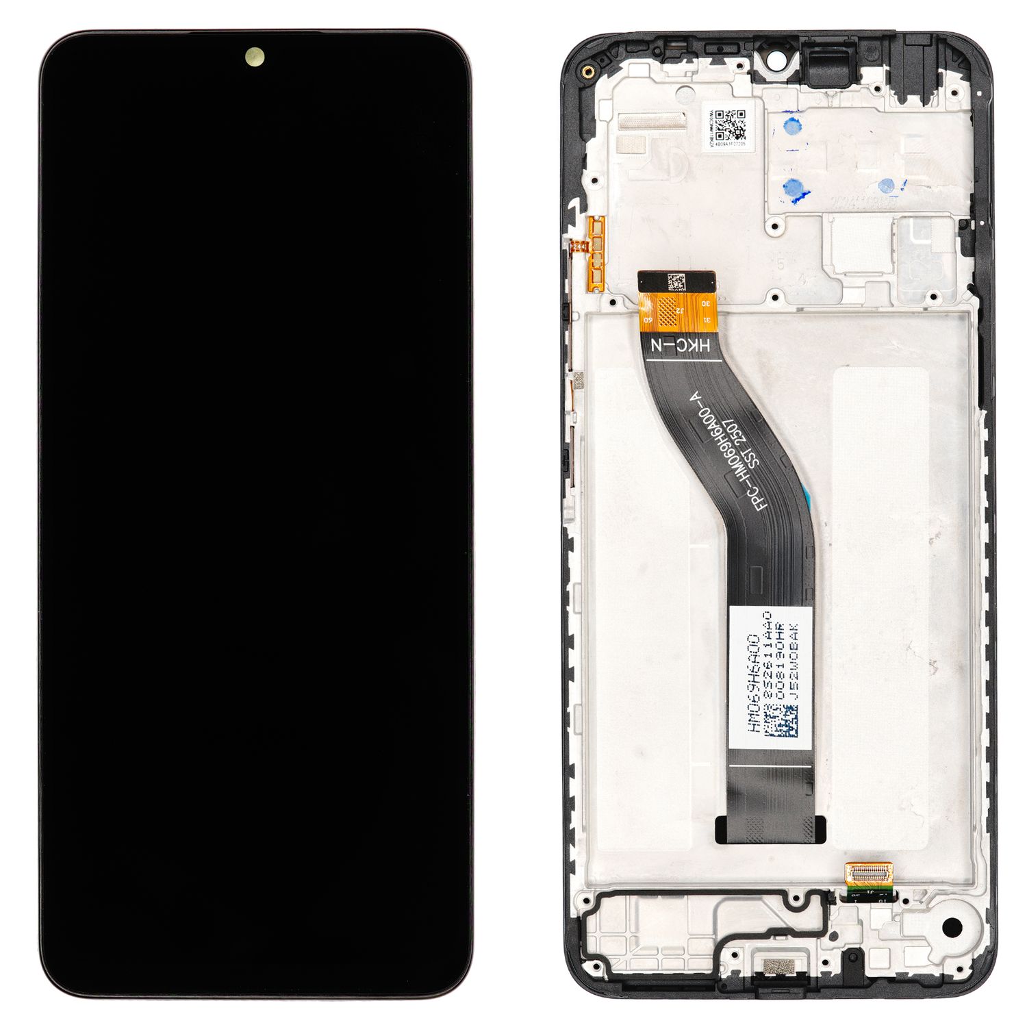 Alkuperäinen LCD-näyttö ja kosketuspaneeli kehyksellä Redmi 14C -mallille