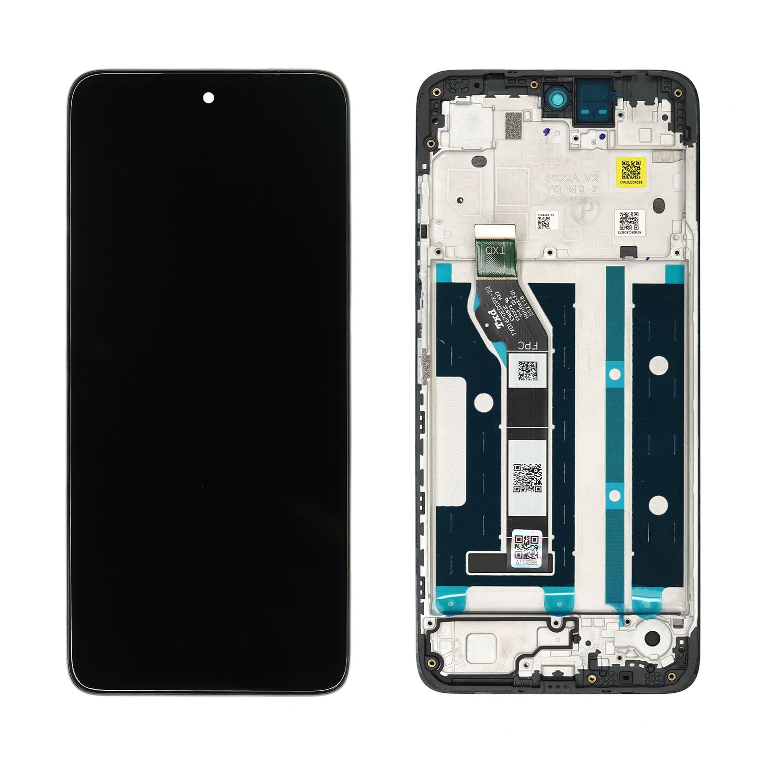 Alkuperäinen LCD-näyttö ja kosketuspaneeli Motorola E15 / G05 -mallille