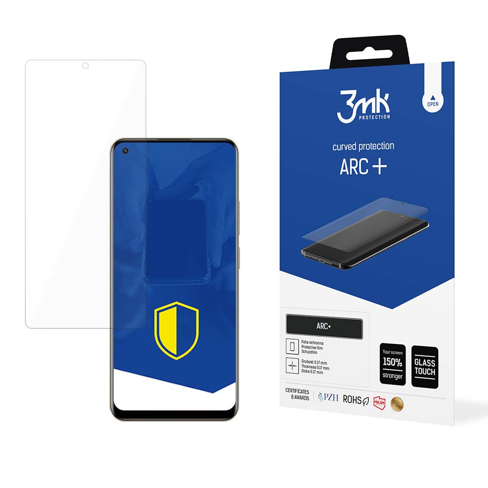 Realme 11 – 3mk ARC+ puhelimen näytönsuoja