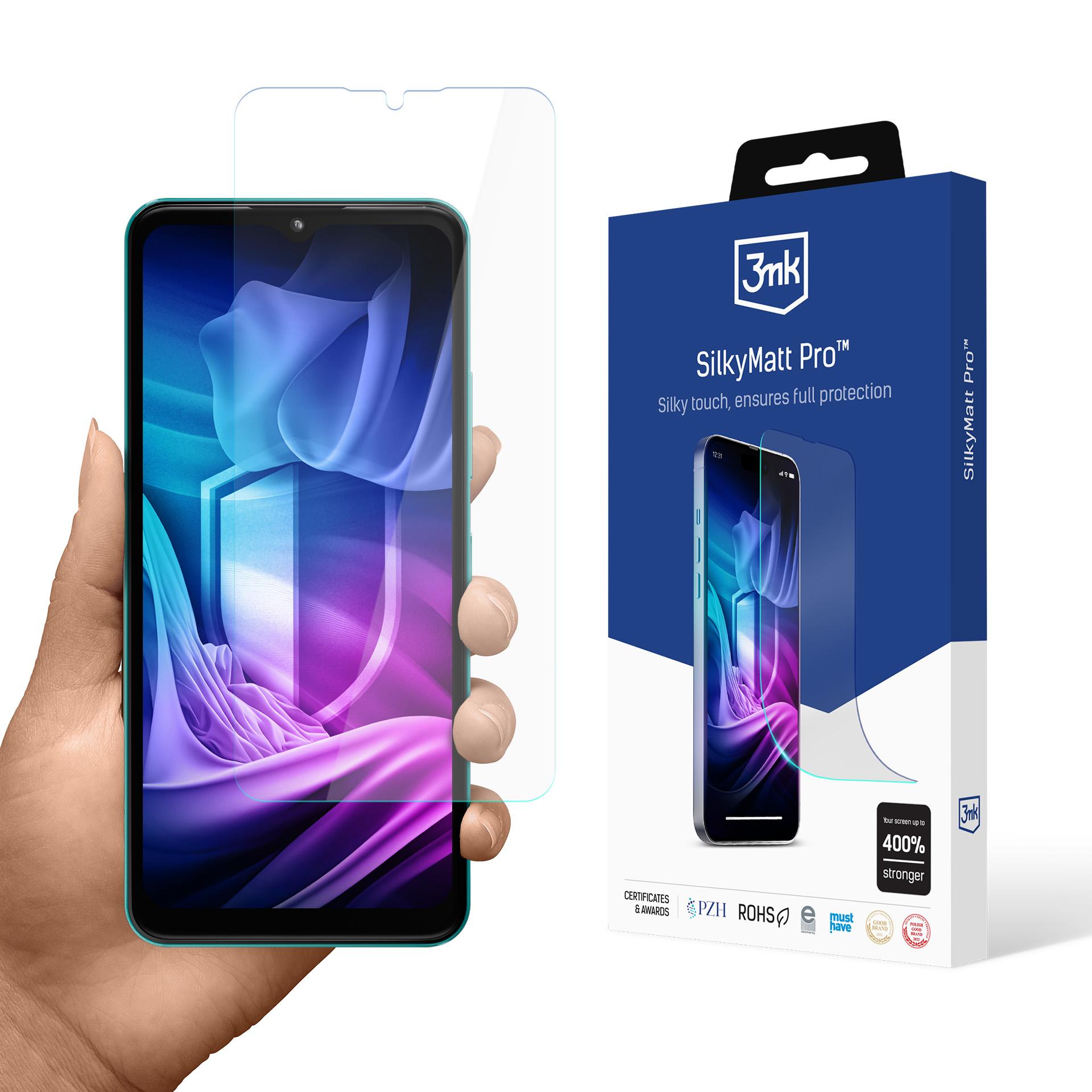 HMD Aura 2 – 3mk Silky Matt Pro puhelimen näytönsuoja