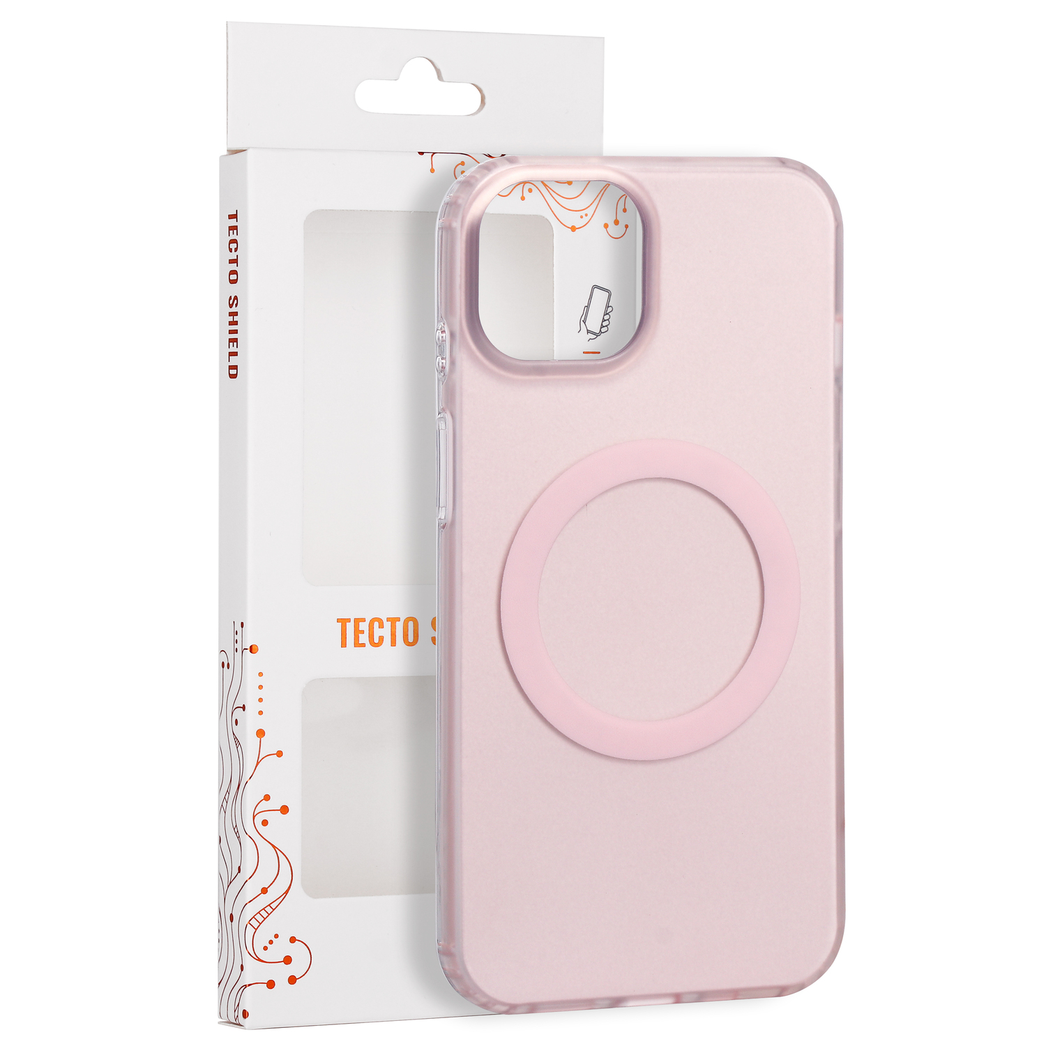 Tecto Shield Mistiq Mag suojakuori iPhone 13 / 14 6,1"-mallille, vaaleanpunainen