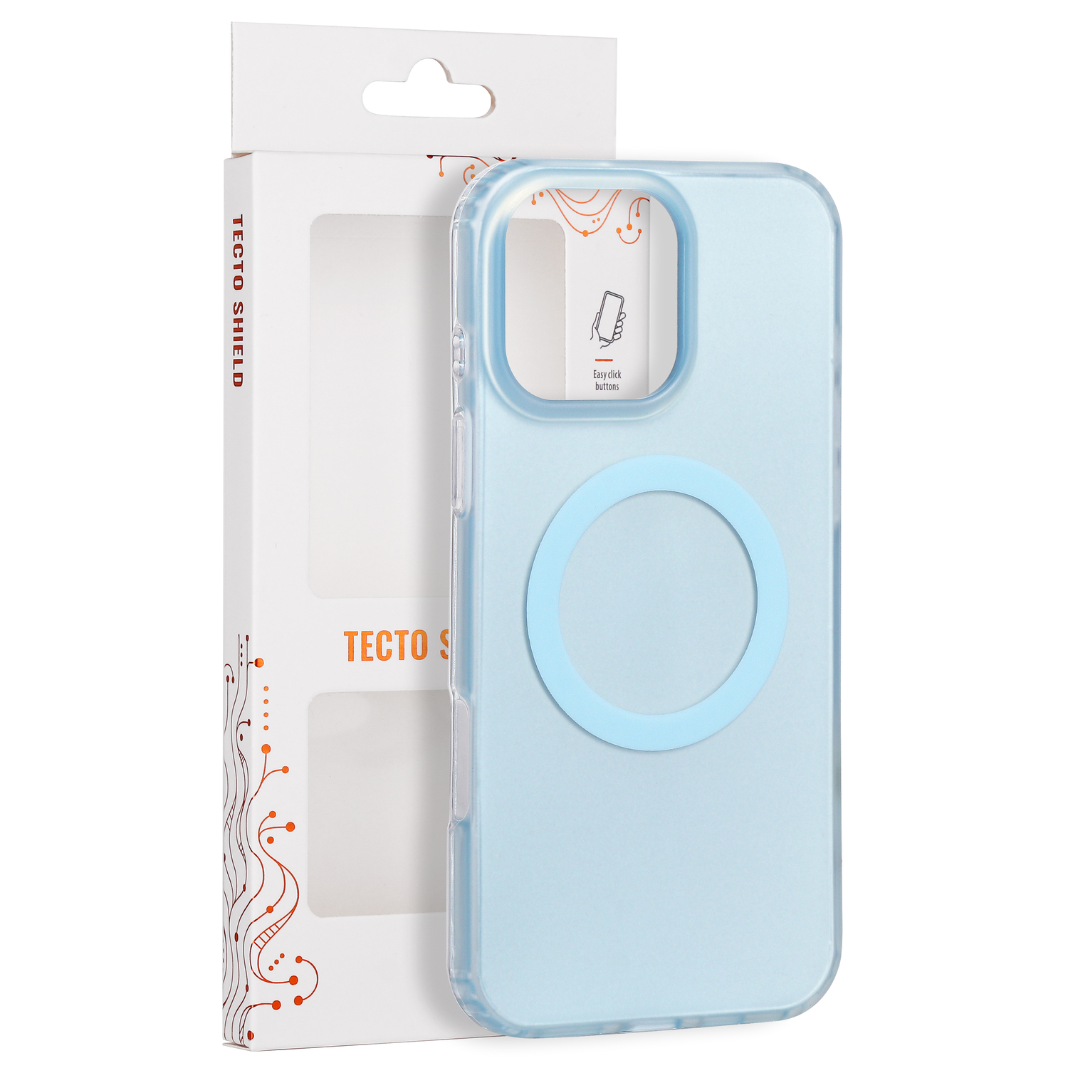 Tecto Shield Mistiq Mag suojakuori iPhone 16 Pro Max 6,9"-mallille, sininen