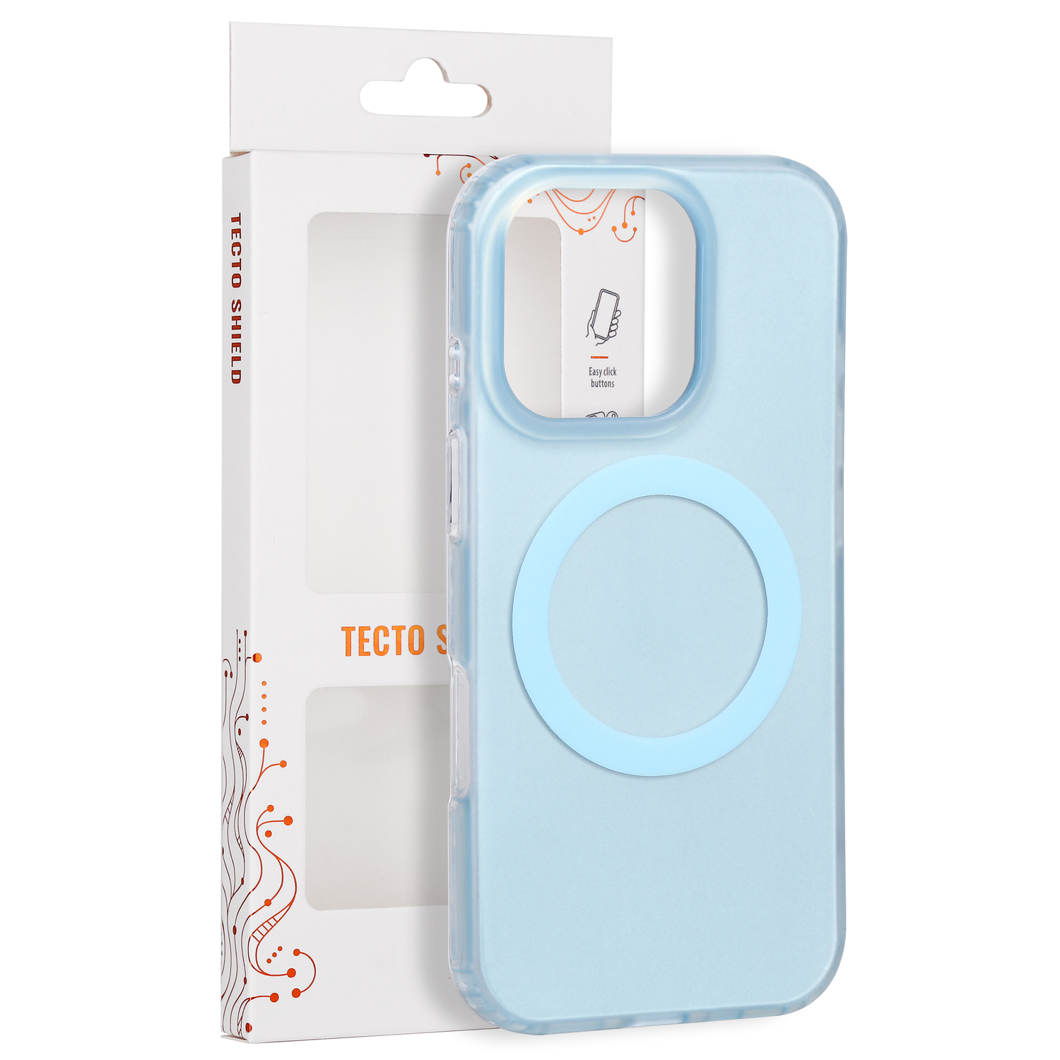 Tecto Shield Mistiq Mag suojakuori iPhone 16 Pro 6,3"-mallille, sininen