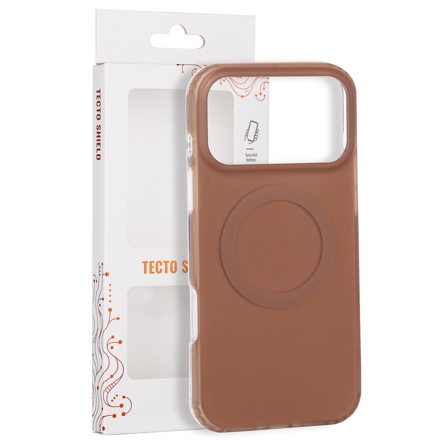 Tecto Shield Mistiq Mag suojakuori iPhone 17 Pro Max 6,9" / 18 Pro Max 6,9"-mallille, ruskea
