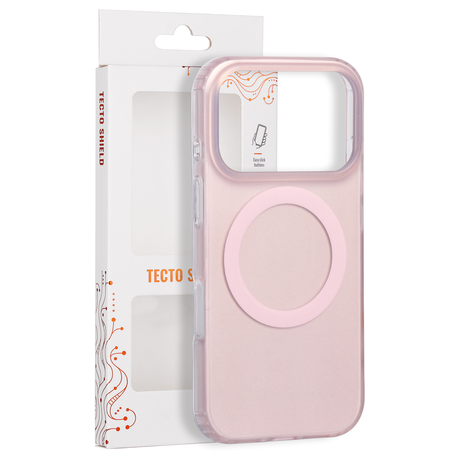 Tecto Shield Mistiq Mag suojakuori iPhone 17 Pro 6,3" / 18 Pro 6,3"-mallille, vaaleanpunainen