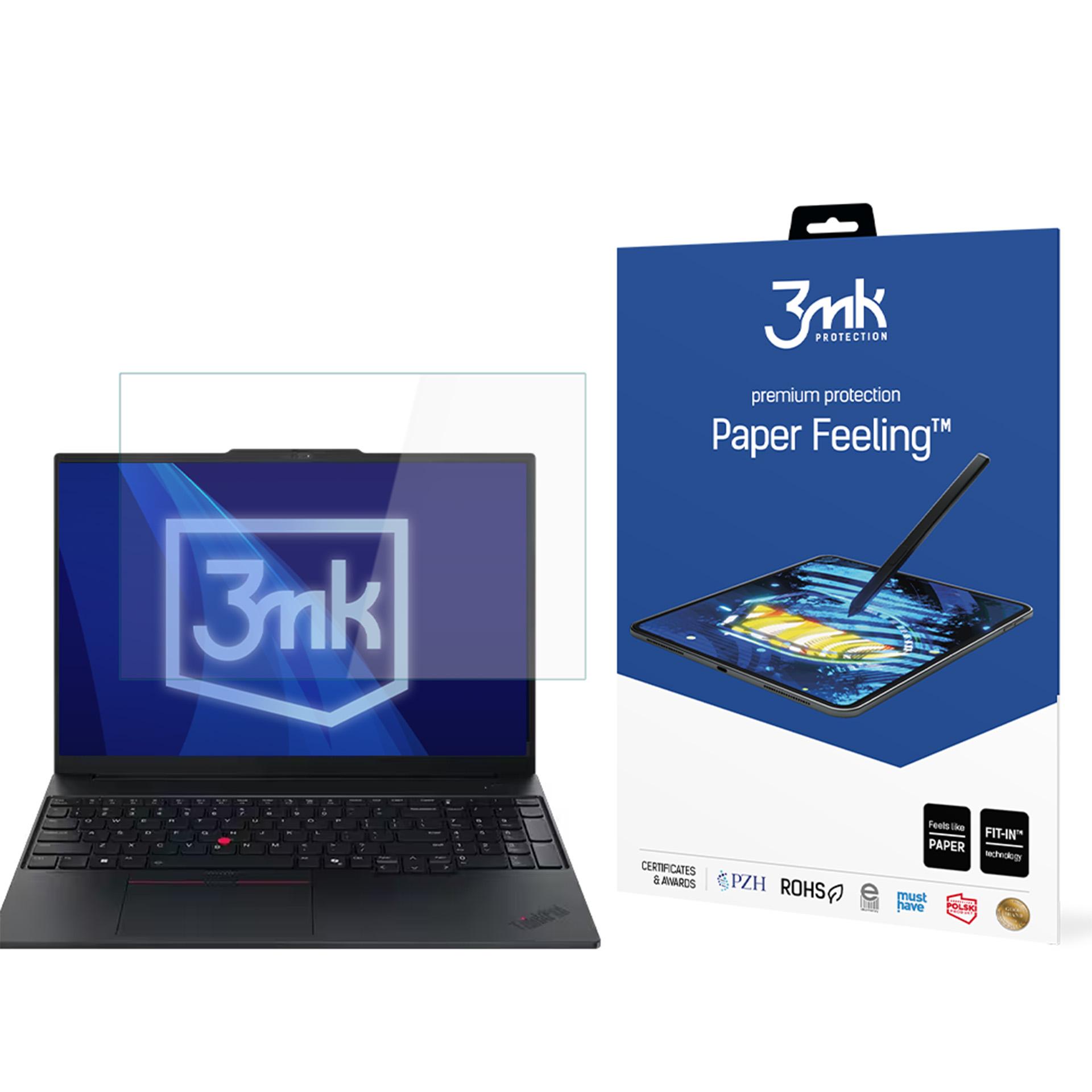 Lenovo ThinkPad E14 Gen 7 – 3mk Paper Feeling (enintään 15") tietokoneen näytönsuoja