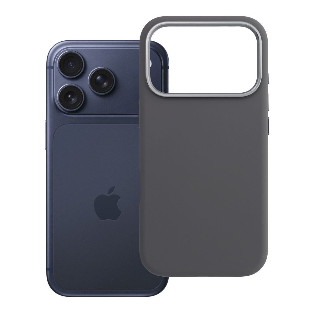 Kotelo mallille iPhone 18 Pro / 17 Pro Forcell F-Protect Frame Premium MagSafe-yhteensopiva (väri: harmaa)