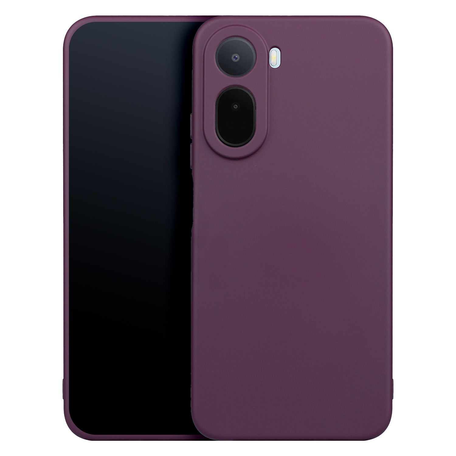 Silikonisuojakuori Xiaomi Redmi A7 Pro, tumma kirsikanpunainen