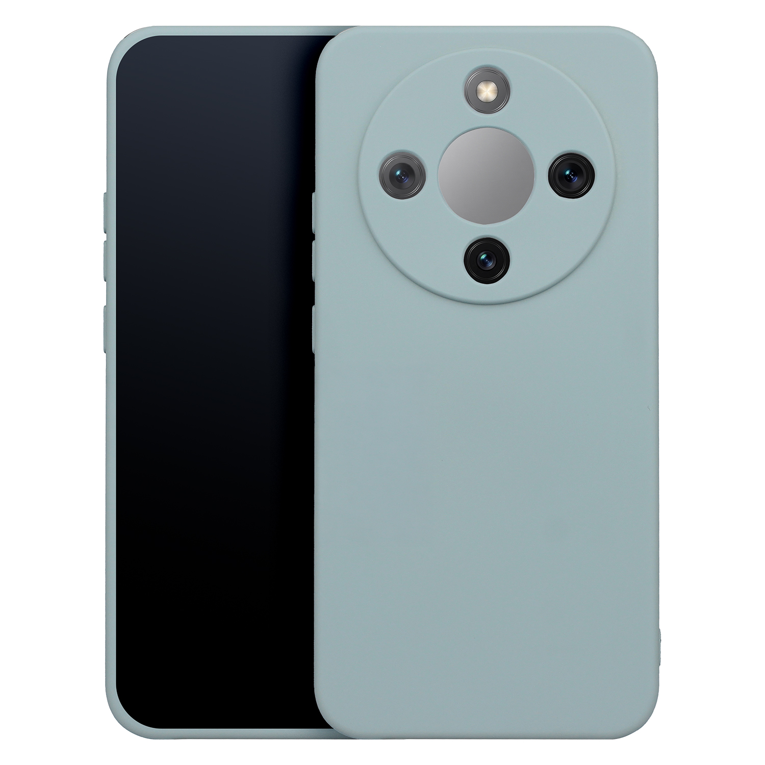 Silikonisuojakuori Honor X70 / X9d / Magic 8 Lite -malleille, hopea