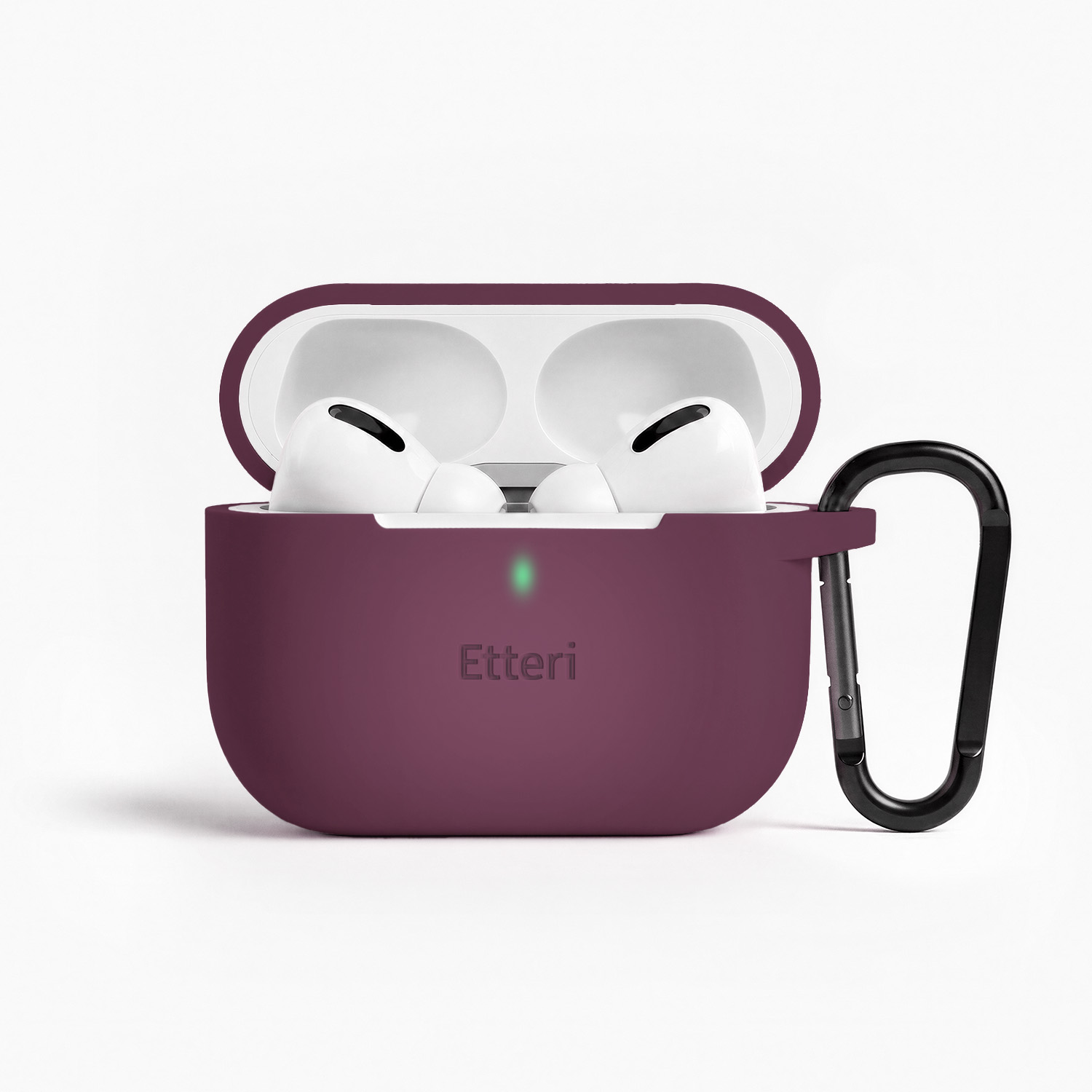 Etteri silikonikotelo AirPods Pro 3 -kuulokkeille, tumma kirsikanpunainen