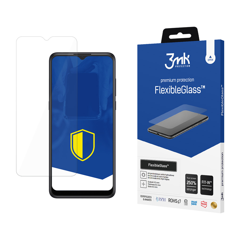 Alcatel 3X – 3mk FlexibleGlass puhelimen näytönsuoja