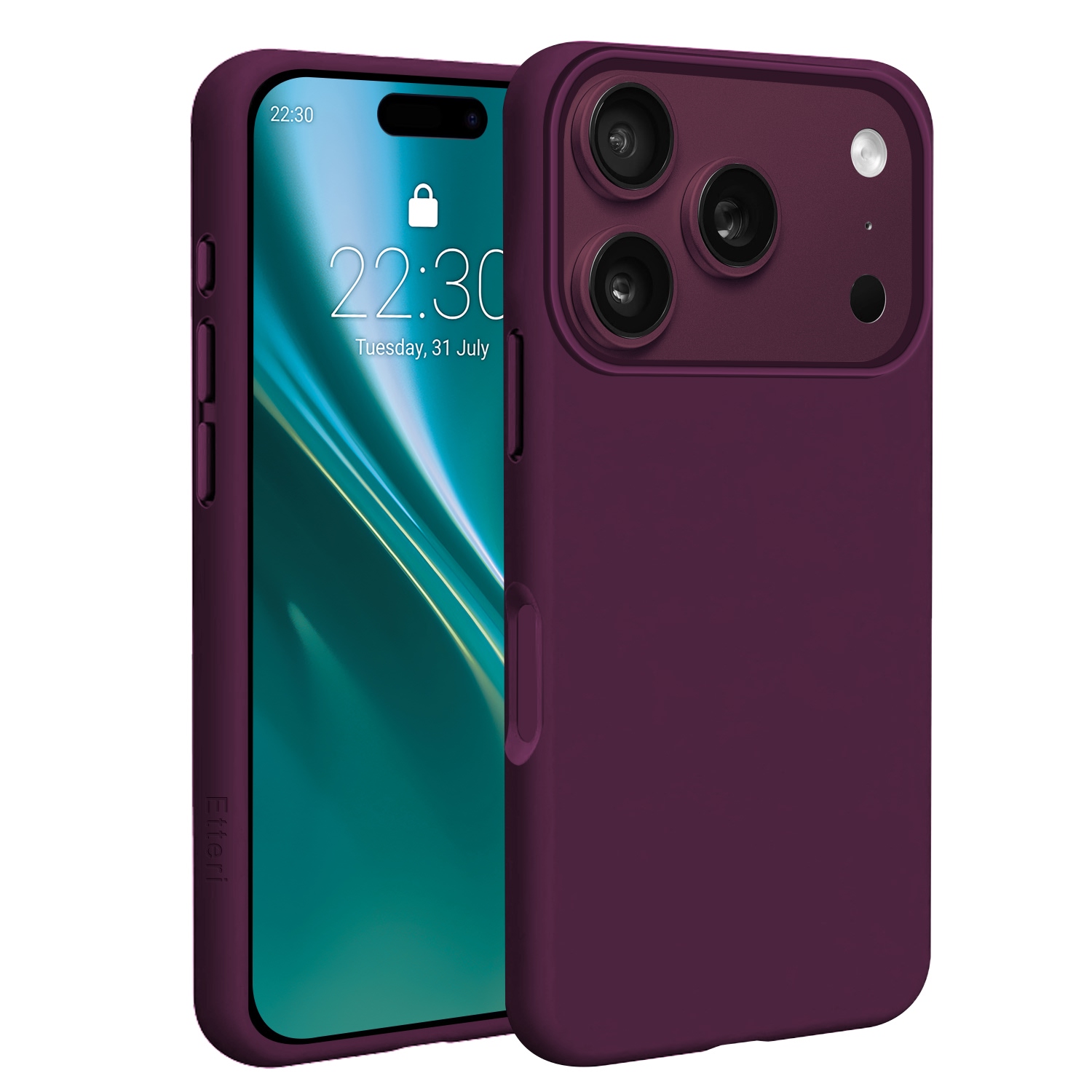 Etteri Silicone Mag -suojakuori iPhone 17 Pro Max / 18 Pro Max 6,9 tuumaa -malleille, tumma kirsikanpunainen