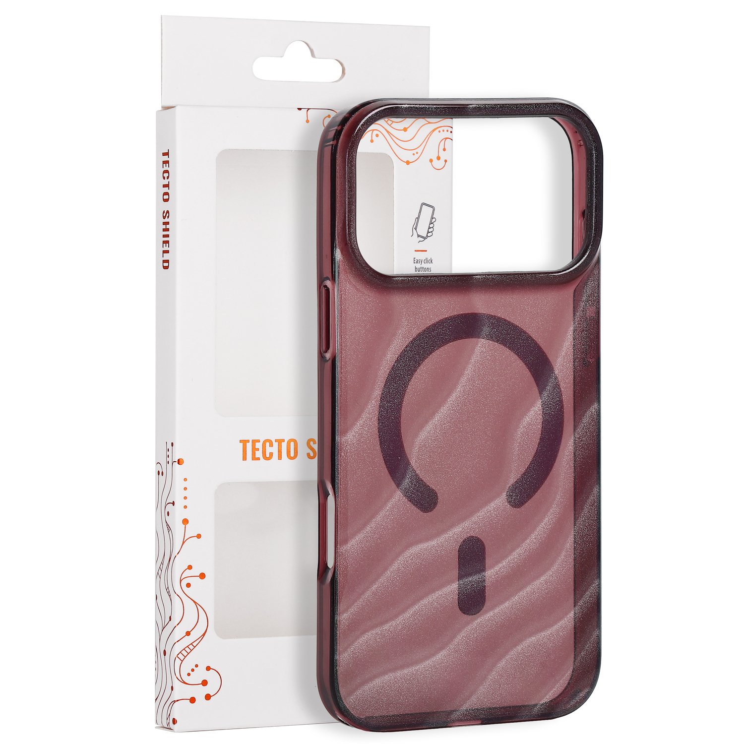 Tecto Shield Desert Mag -suojakuori mallille iPhone 17 Pro Max 6,9" / iPhone 18 Pro Max 6,9", mahonginvärinen