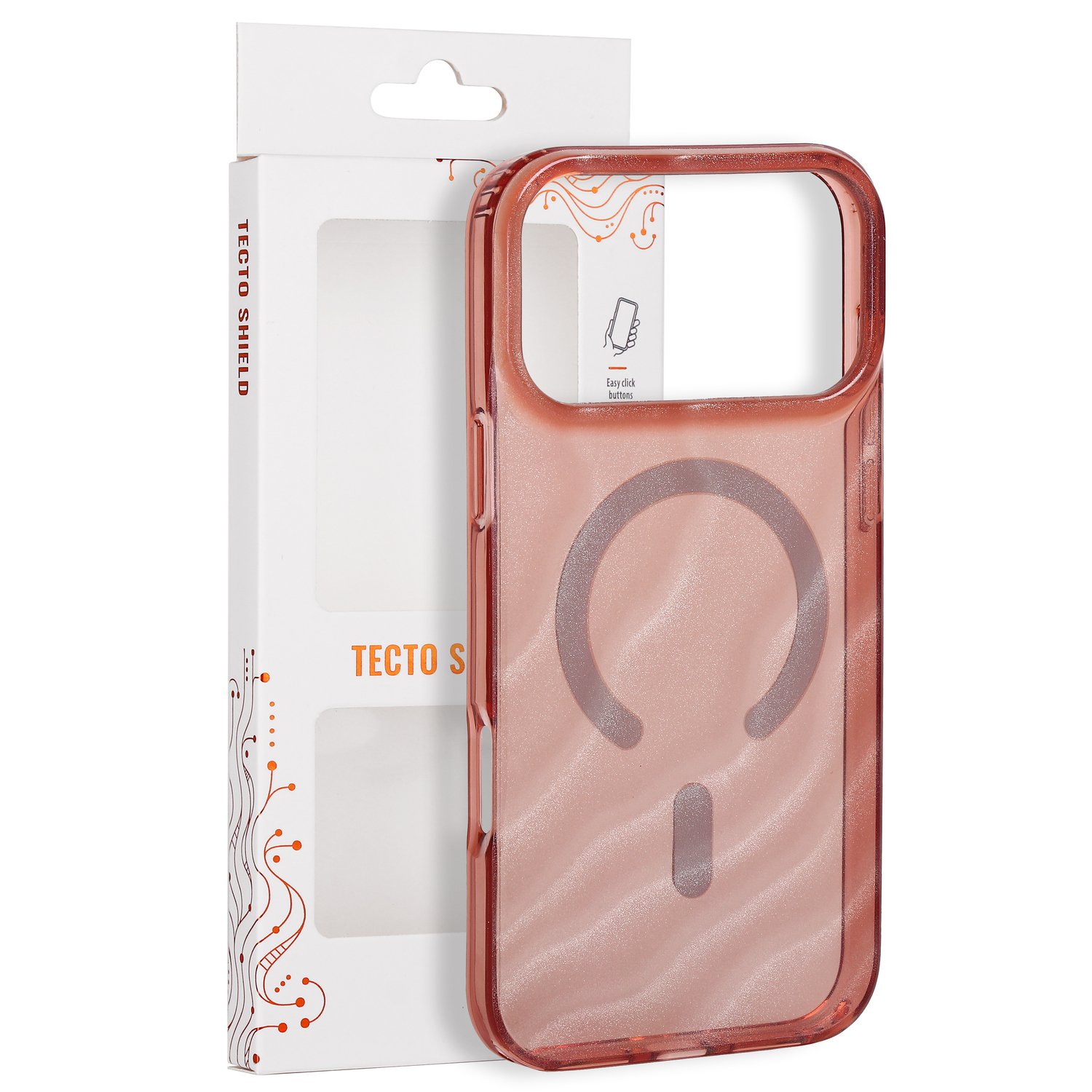 Tecto Shield Desert Mag -suojakuori mallille iPhone 17 Pro Max 6,9" / iPhone 18 Pro Max 6,9", terrakotanvärinen