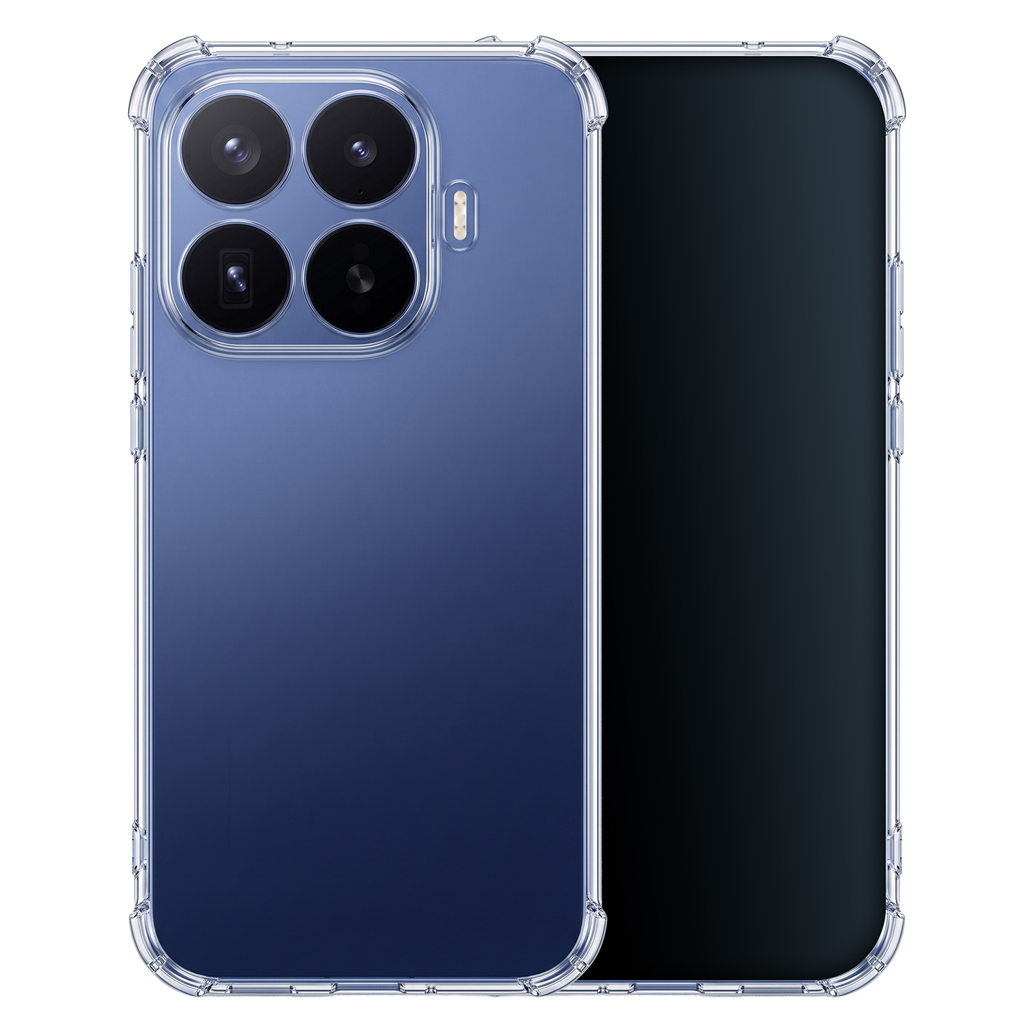 Iskunkestävä 1,5 mm suojakuori Xiaomi 17T Pro -mallille, läpinäkyvä