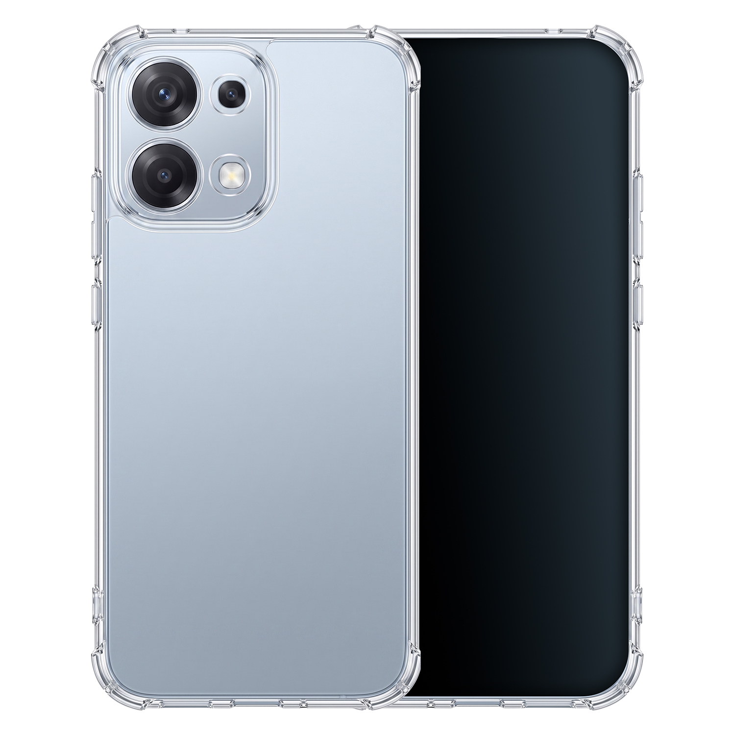 Iskunkestävä 1,5 mm suojakuori Oppo A6 Pro 5G -mallille, läpinäkyvä