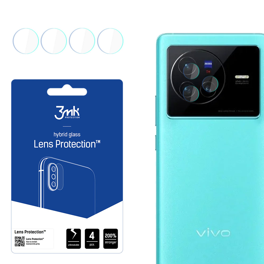 Vivo X80 – 3mk Lens Protection kameran linssinsuoja