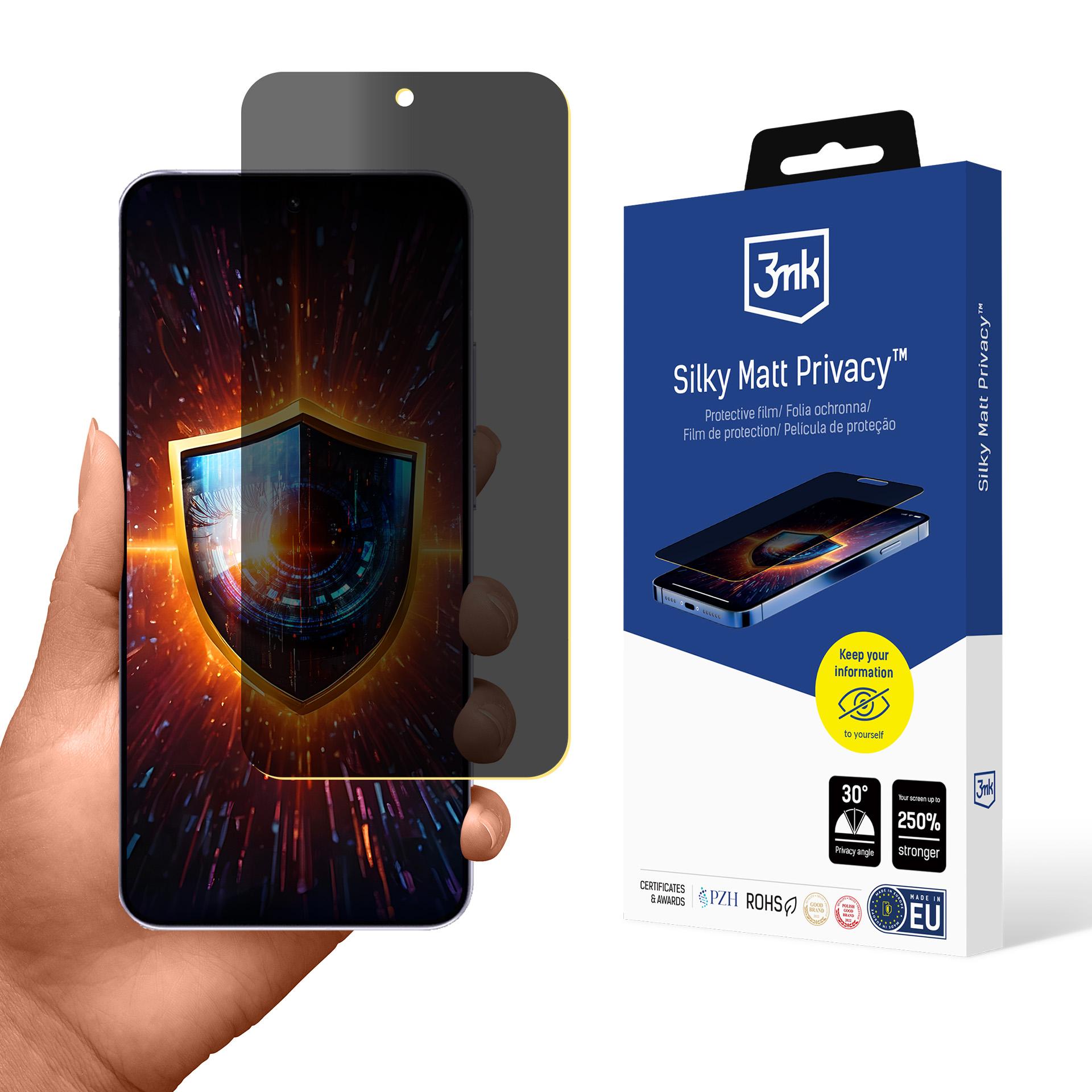 Oppo Reno 14 – 3mk Silky Matt Privacy tietosuojakalvo
