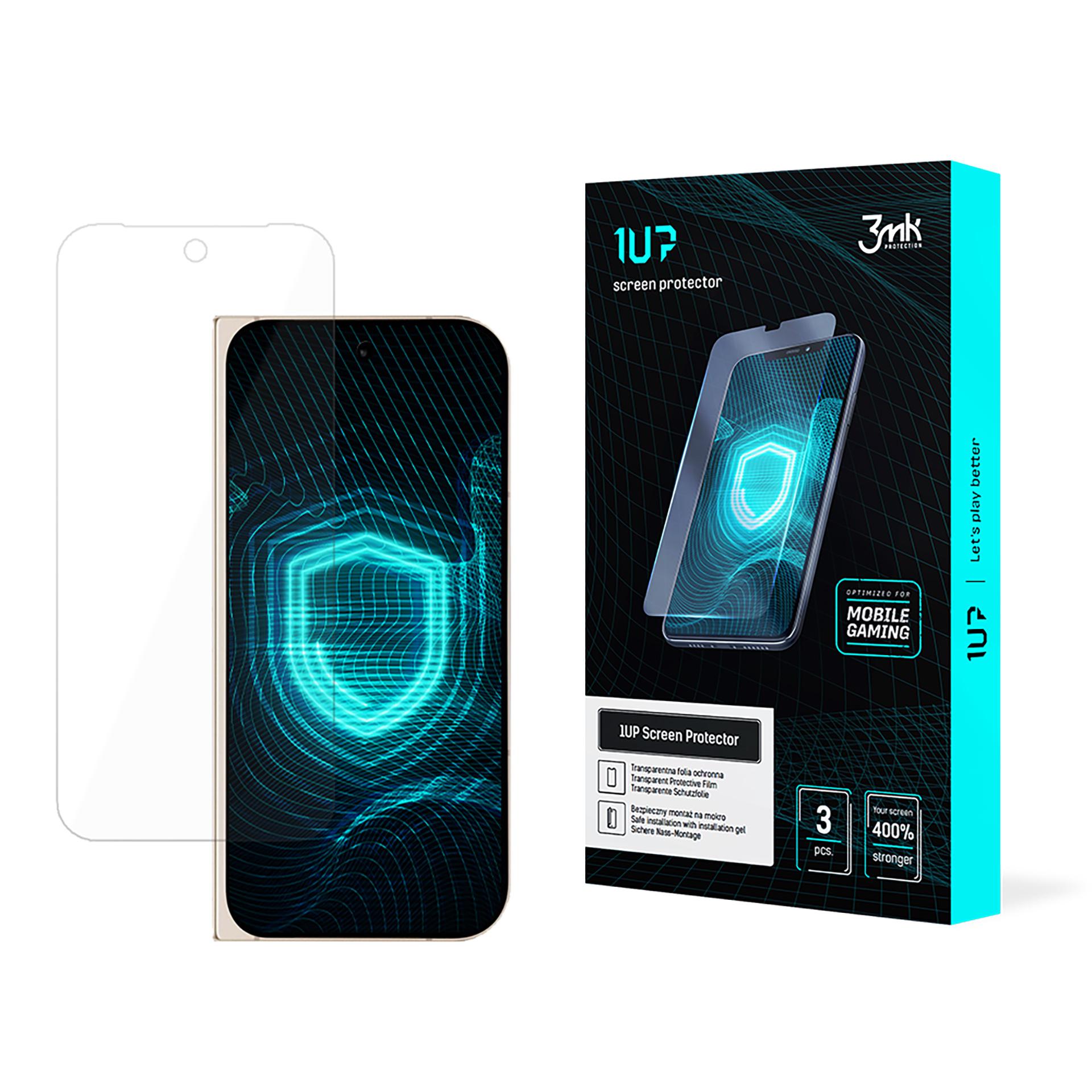 Google Pixel 9 Pro Fold (front) – 3mk 1UP puhelimen näytönsuoja