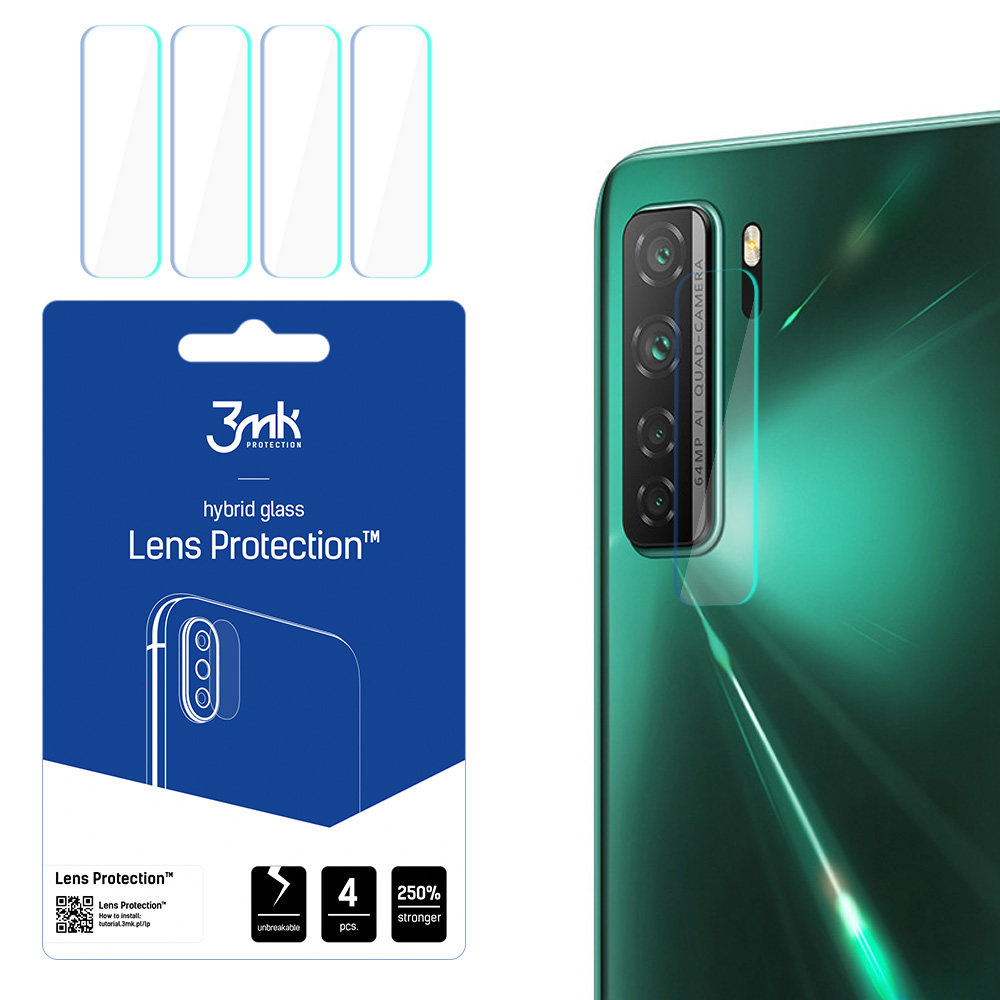 3MK Flexible Glass Lens Huawei P40 Lite 5G Kamerasuoja 4 kpl