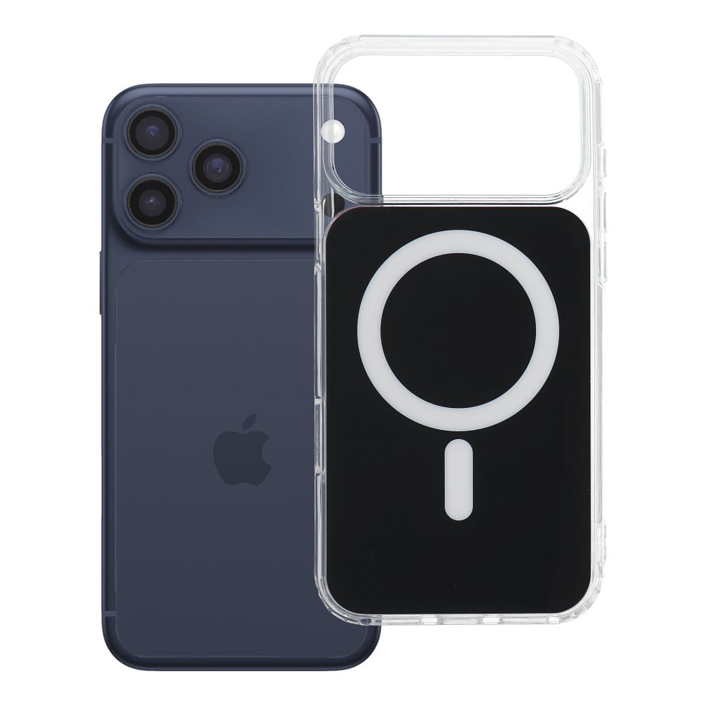 Suojakuori laitteelle iPhone 18 Pro Max / 17 Pro Max: Clear Fusion Mag Cover, MagSafe-yhteensopiva, väri: musta