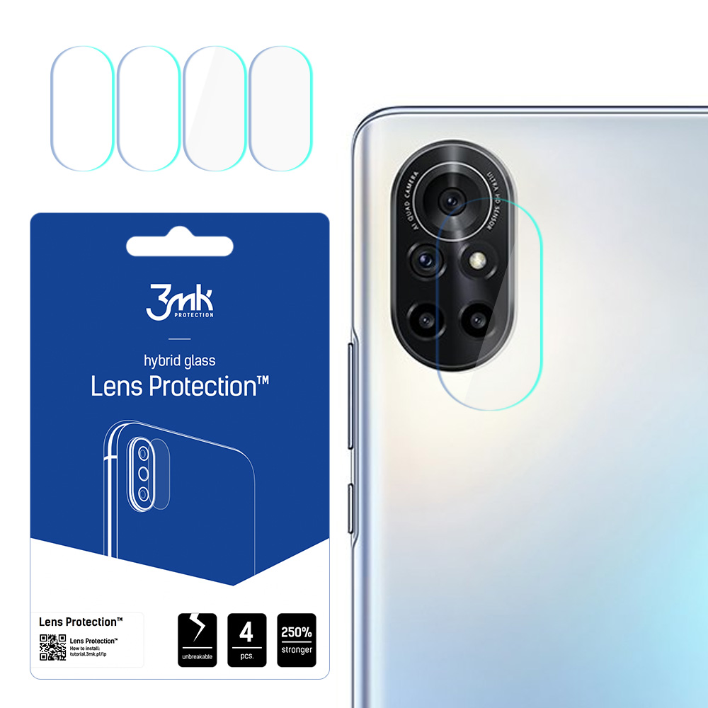 Honor V40 Lite 5G – 3mk Lens Protection kameran linssinsuoja