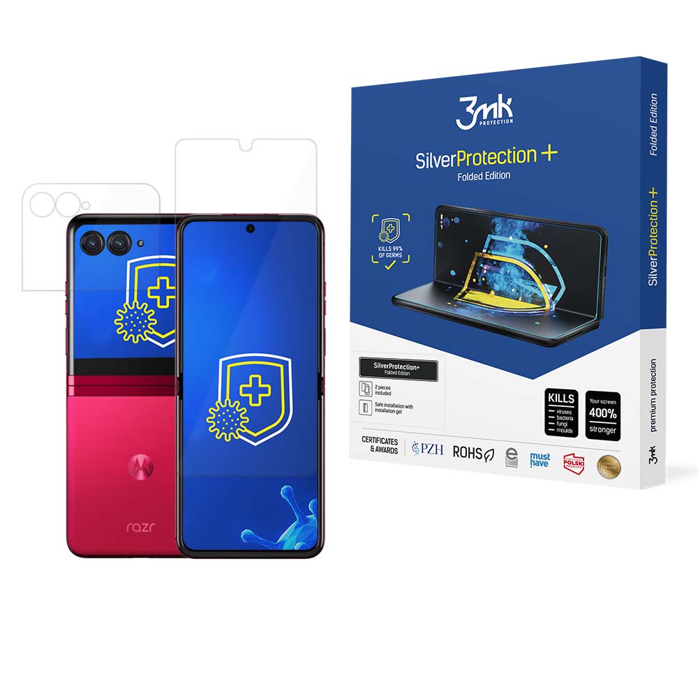 Motorola Razr 40 Ultra/Razr+ 2023 – 3mk SilverProtection+ Folded Edition puhelimen näytönsuoja