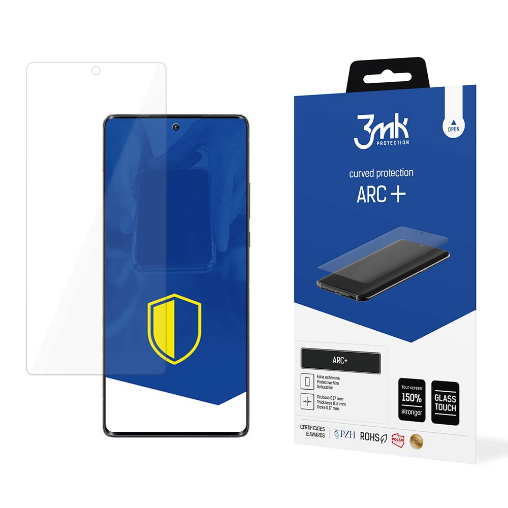 Motorola Moto X40 – 3mk ARC+ puhelimen näytönsuoja