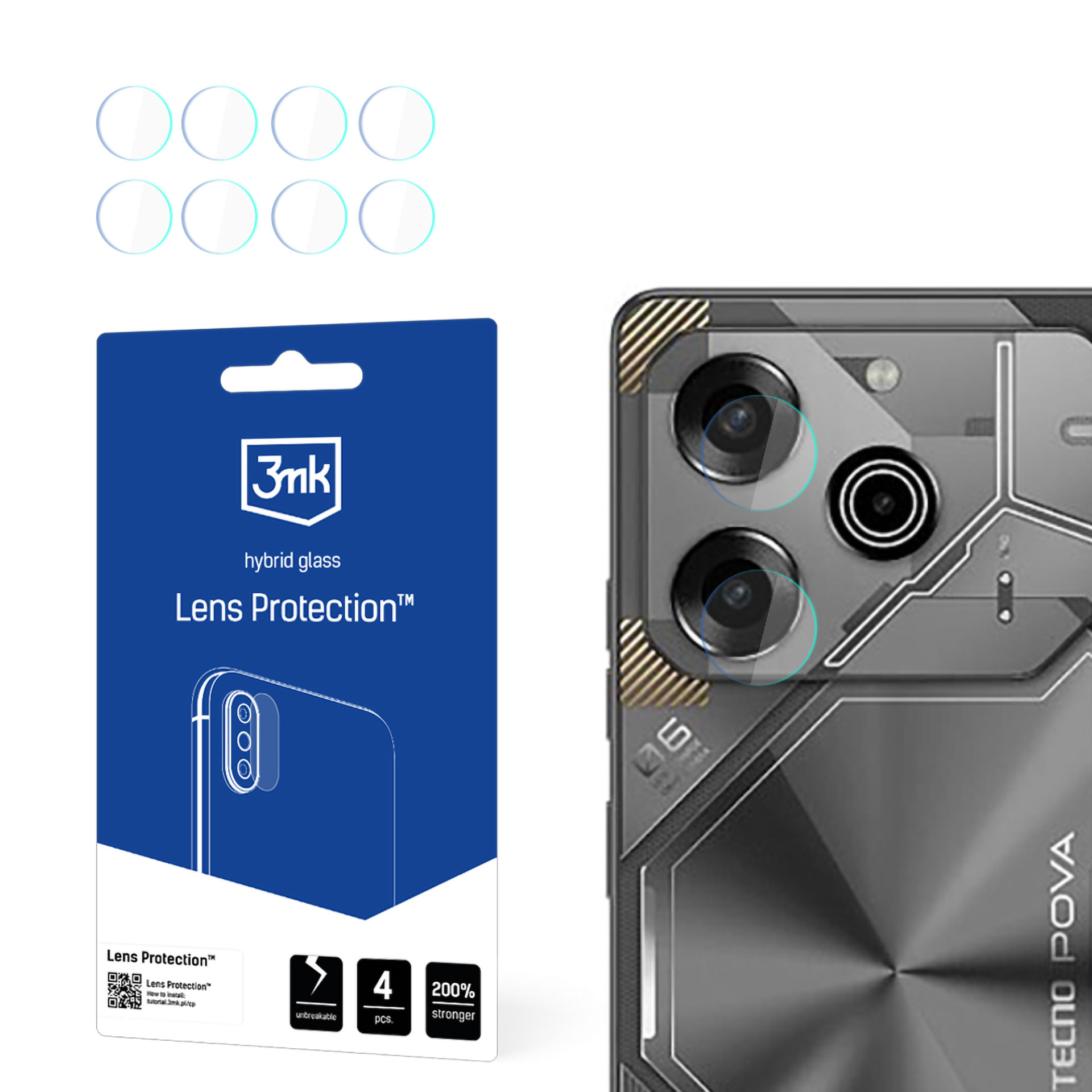 3mk Lens Protection™ hybridikameralasi Tecno Pova 6 Neo