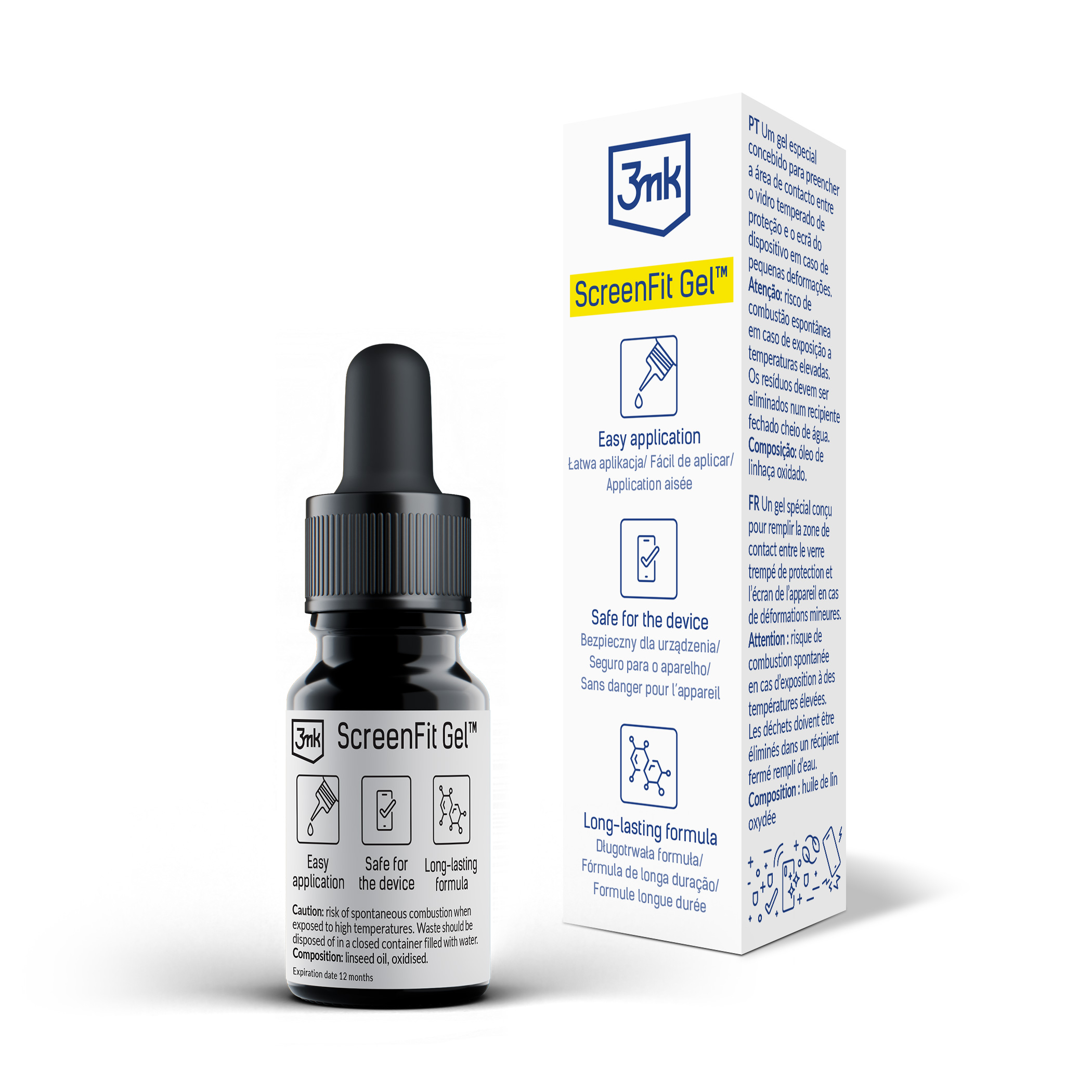 3mk ScreenFit Gel -suojakalvon asennusgeeli