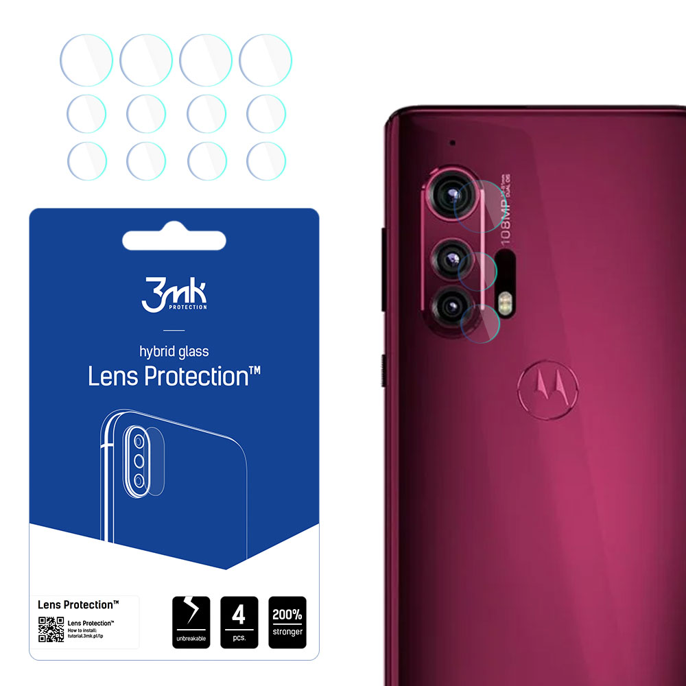 Motorola Edge Plus – 3mk Lens Protection kameran linssinsuoja