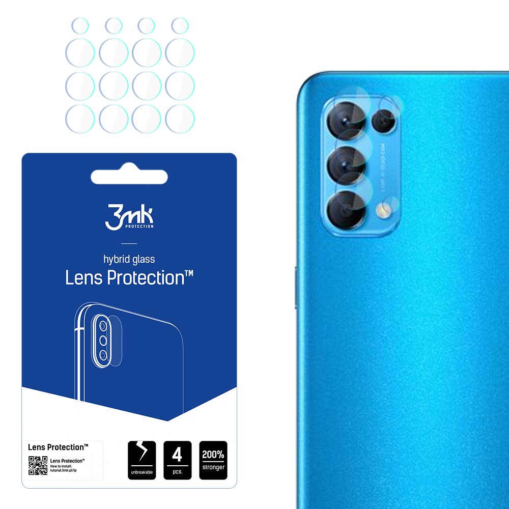 Oppo Reno 5 4G – 3mk Lens Protection kameran linssinsuoja